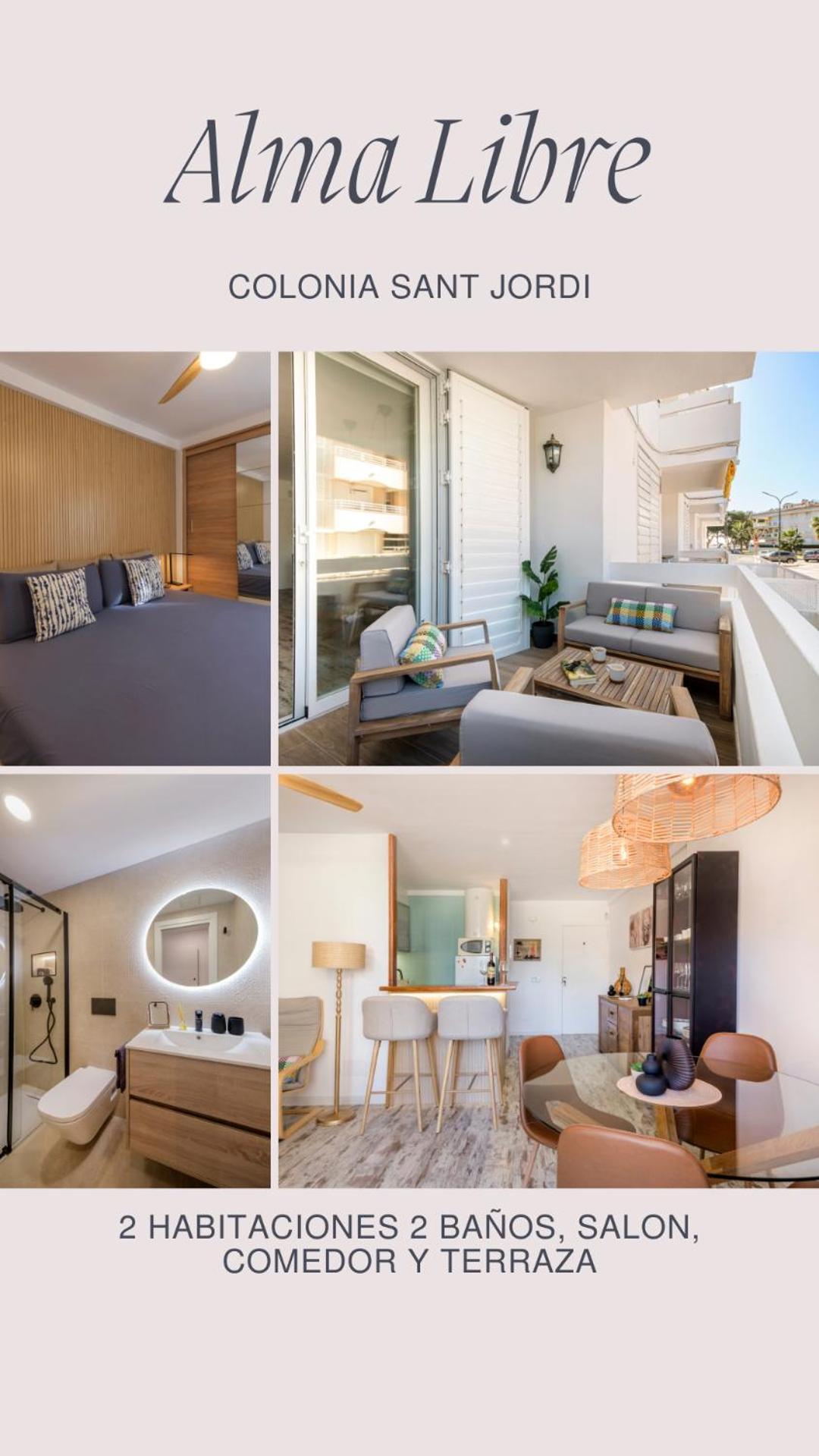 Alma Libre Beach Apartment Colonia de Sant Jordi Ngoại thất bức ảnh